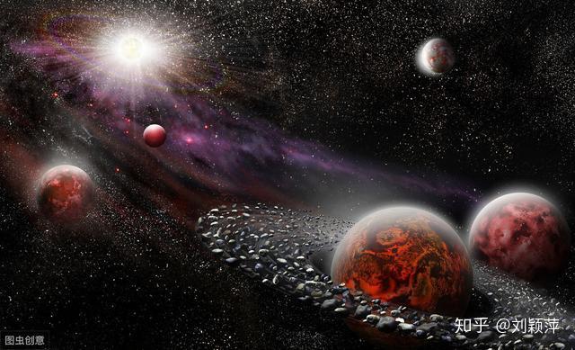 银河,宇宙空间,我们这日日在乎供养着的肉身,更是渺小如飘浮的尘埃,小