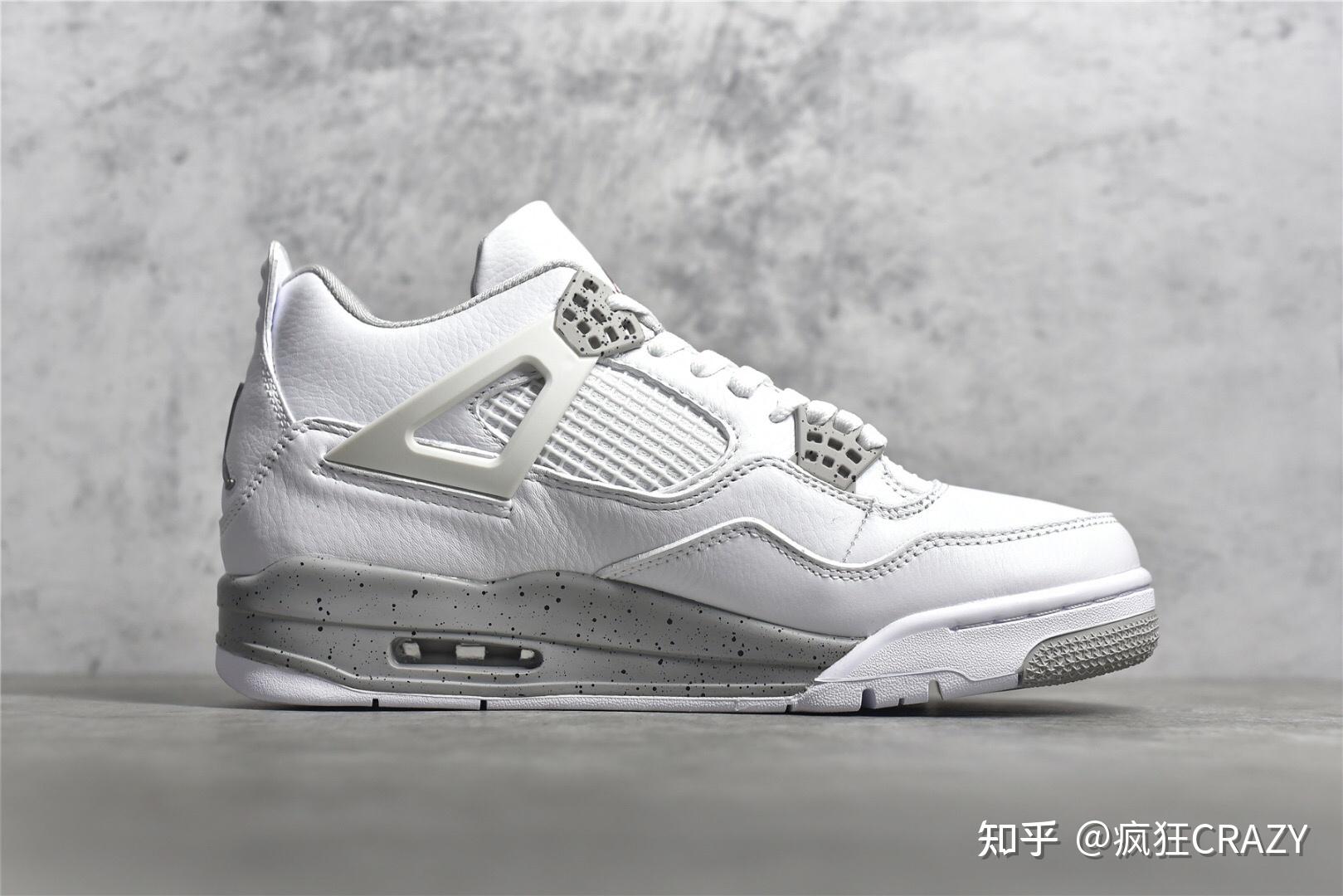 乔丹aj4反转奥利奥airjordan4whiteoreo篮球鞋上手测评