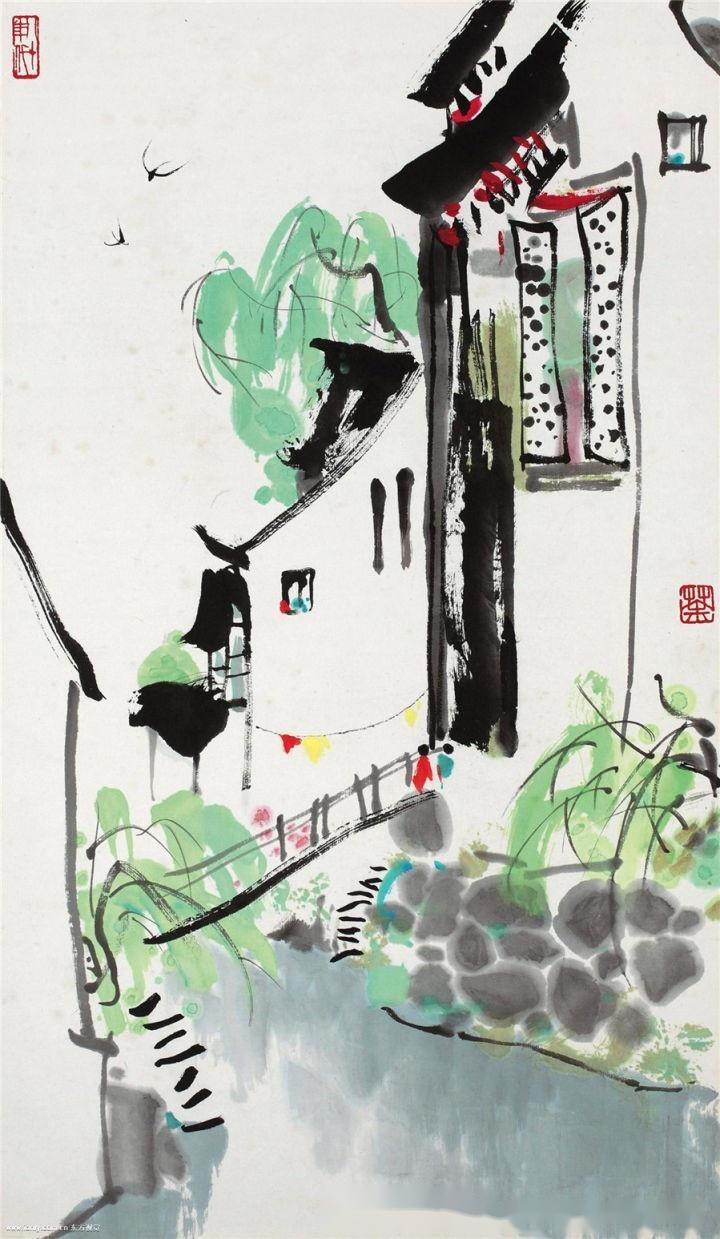 百位世界绘画大师之吴冠中,艺渡文化高清艺术作品图片集图库设计 - 知乎