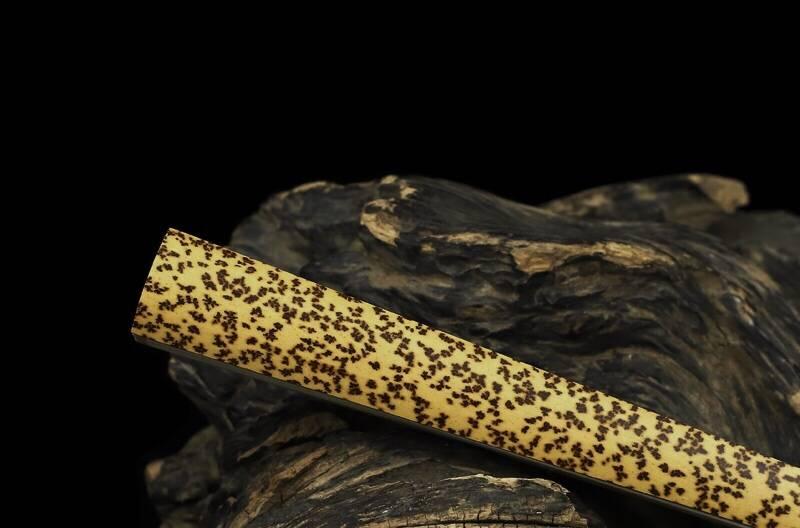 文玩折扇常见材质妃竹梅鹿凤眼蝴蝶斑梅妃芝麻竹