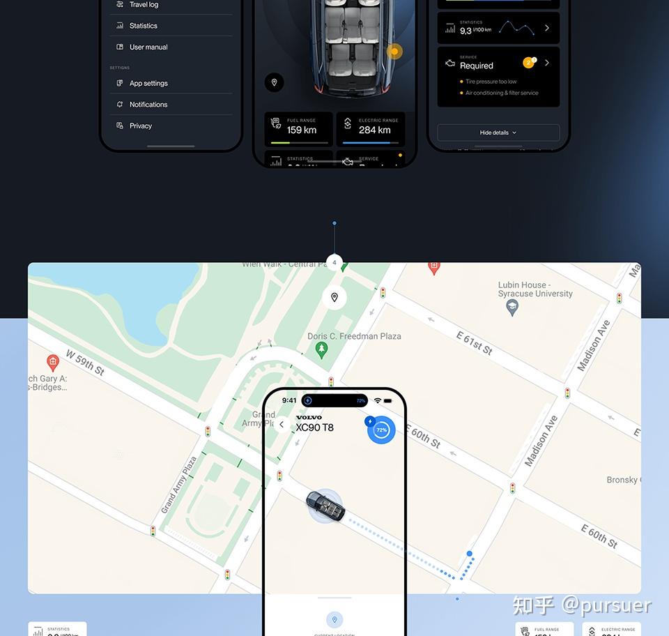 UI分享 汽车APP界面设计 知乎