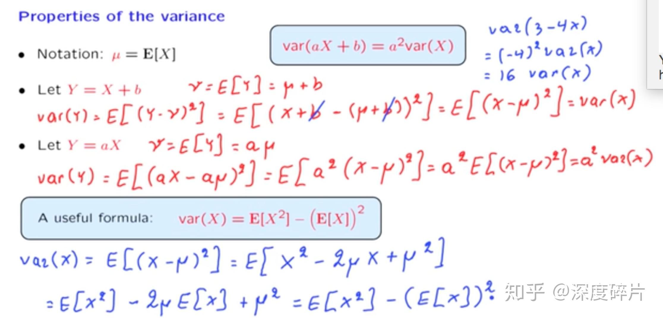 6.2 如何理解和计算variance - 知乎