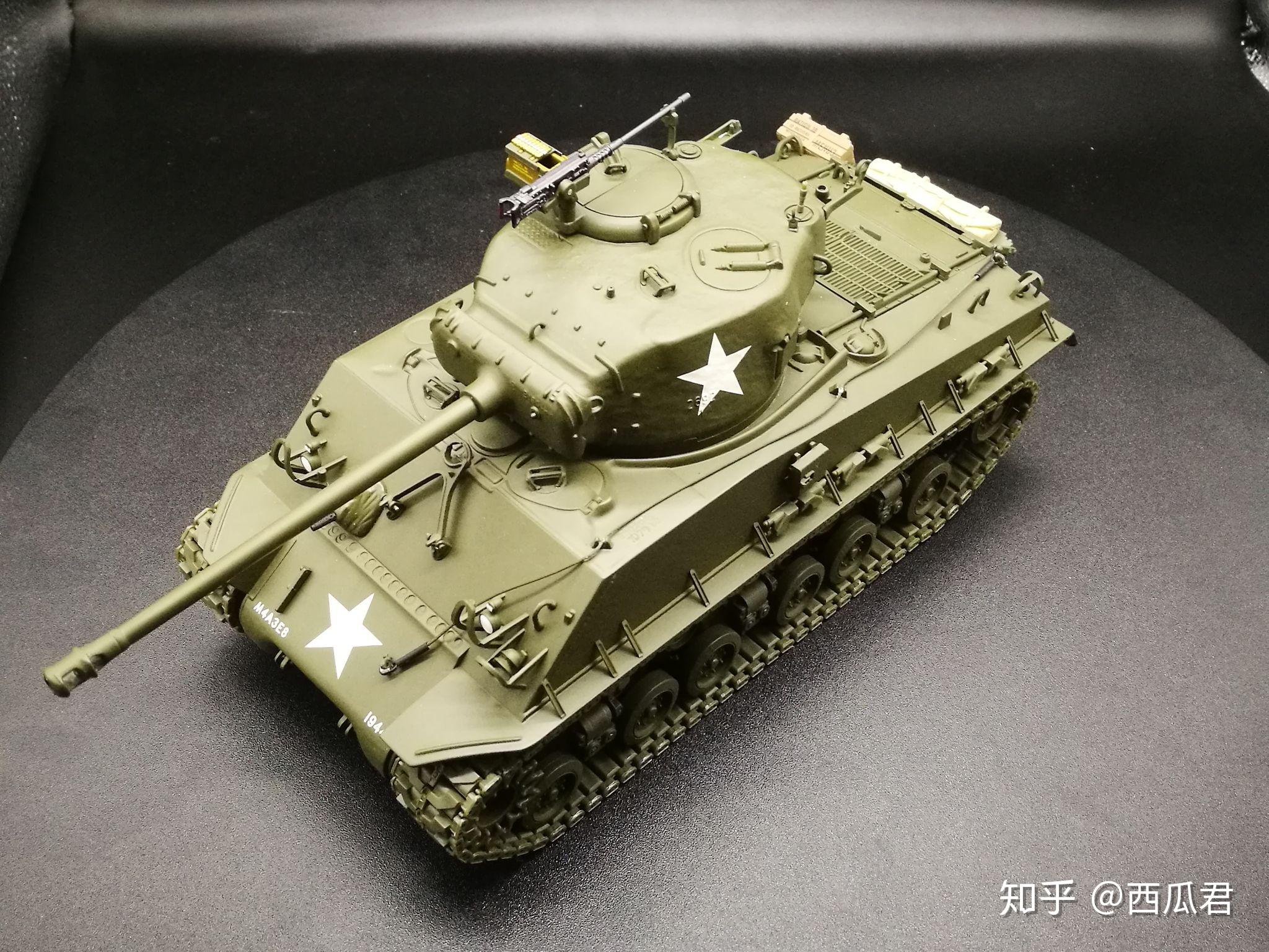 威武的大饅頭富蘭克林124m4a3e8謝爾曼坦克模型小記