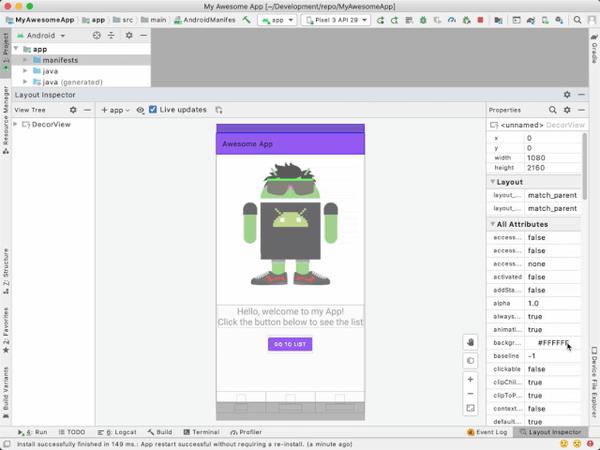 Android Studio + 中新的UI 层次结构调试工具- 知乎