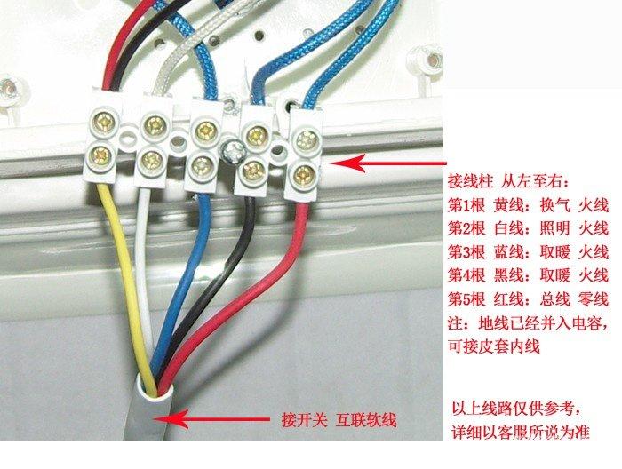 暖风机接线实物图图片