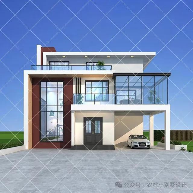 180套二层现代风别墅,2025新款二层现代农村自建房别墅 - 知乎