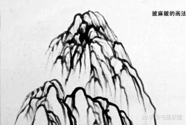 国画山水技法中常见皴法介绍 - 知乎