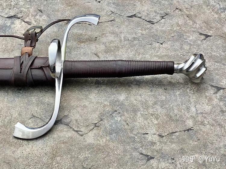 冷钢88htbgermanlongsword植鞣皮鞘德国长剑