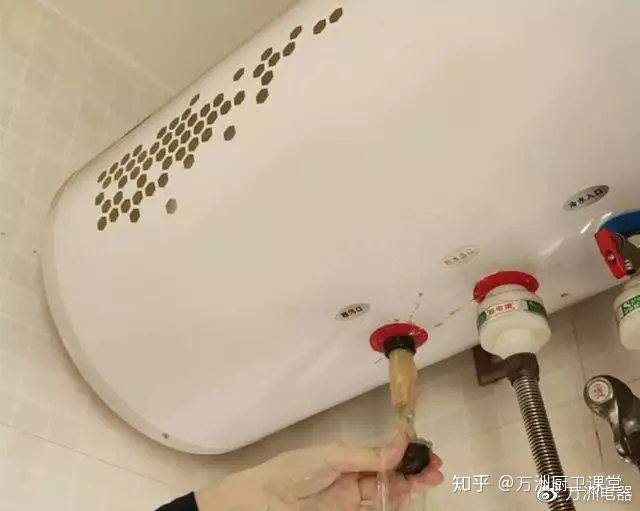 1:有排汙口熱水器清洗步驟