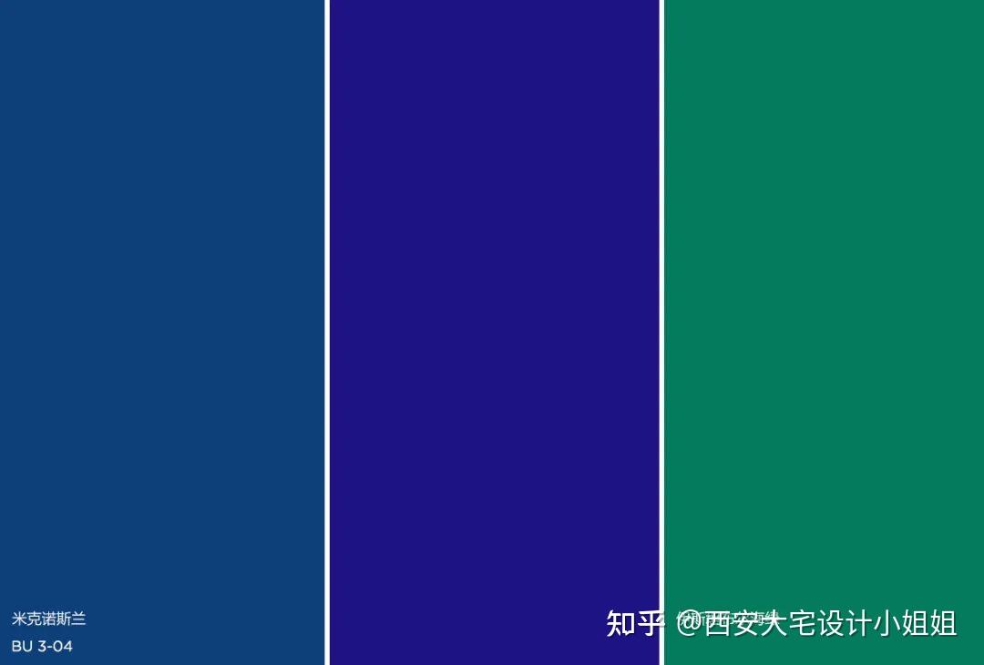 米克诺斯蓝邻近色搭配米克诺斯蓝配色推荐米克诺斯蓝纯净浪漫,犹如上