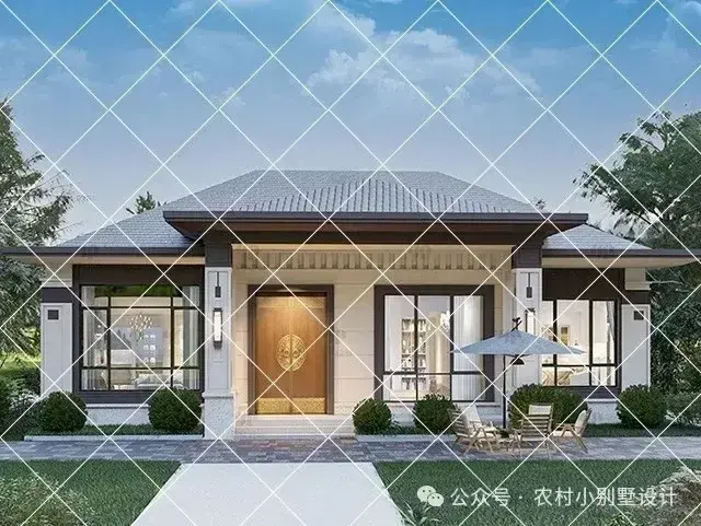 度假父母养老天堂!38套一层新中式农村自建房别墅,一层新中式 - 知乎