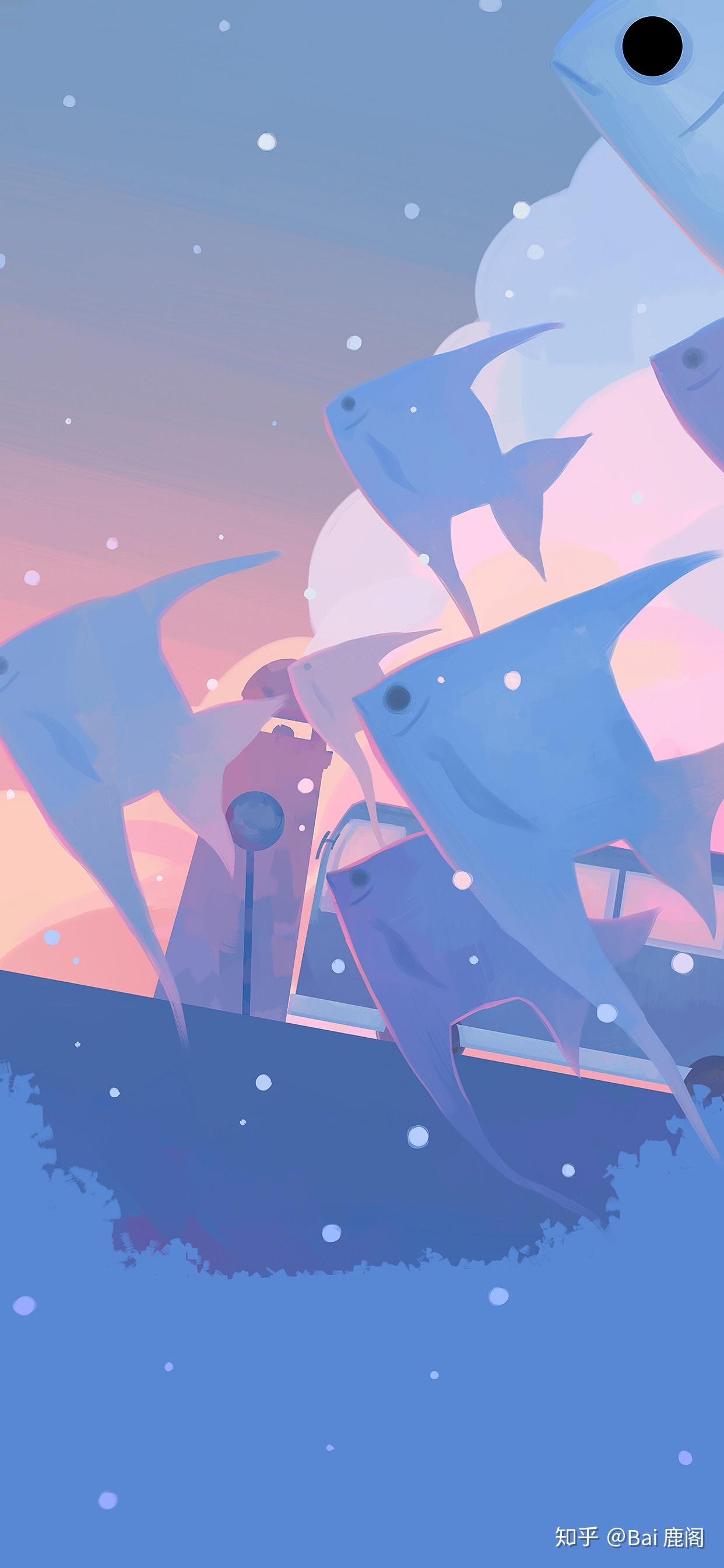 有哪些好看到爆的蓝色系壁纸?