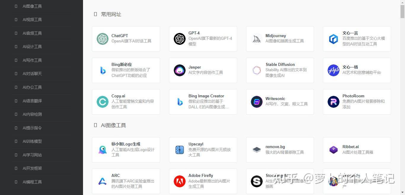 肝了三天,完成了AIGC工具网站大全,建议收藏再看 - 知乎