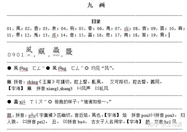 由九个基本笔画构成的重叠字 - 知乎