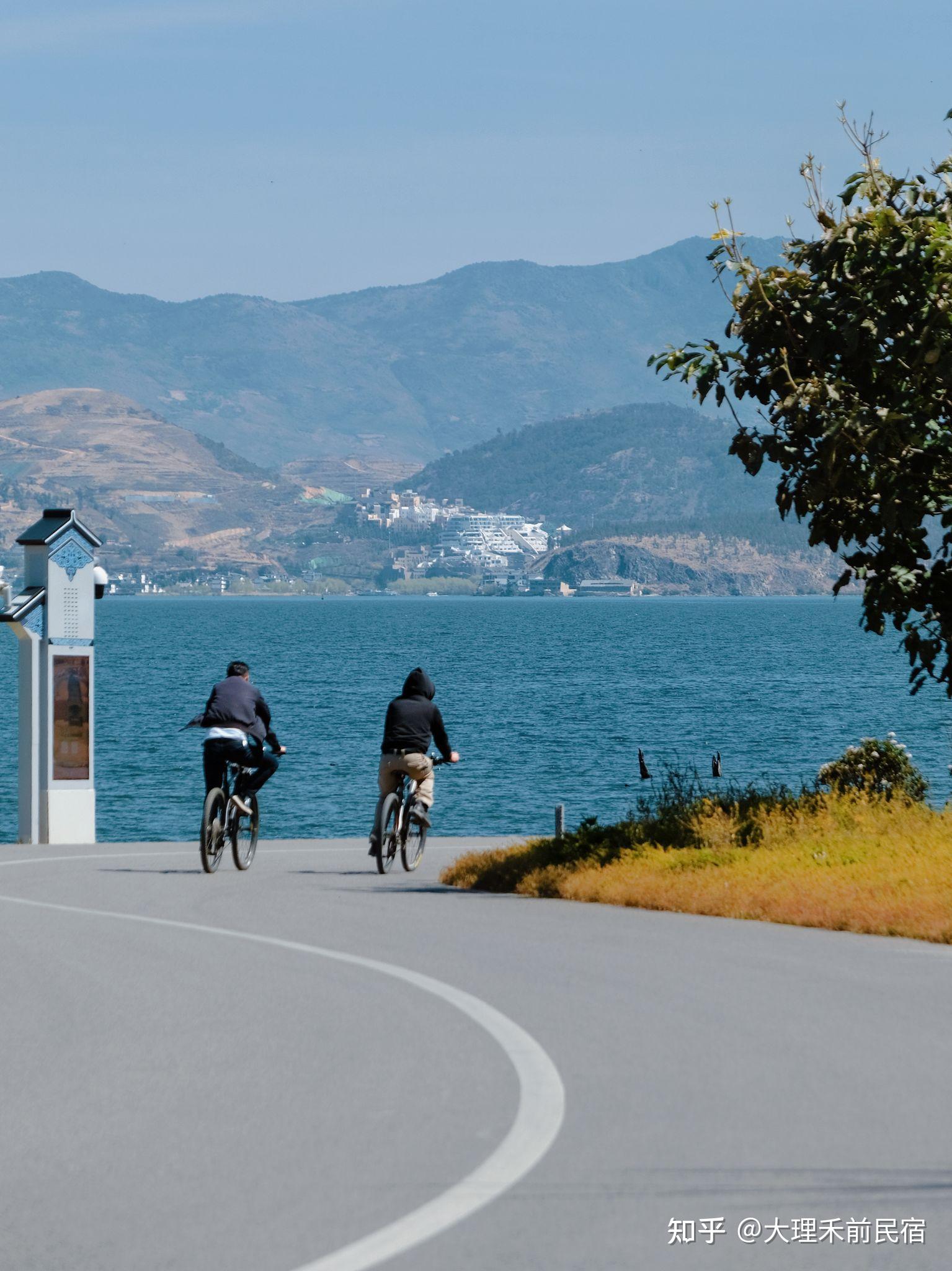 大理骑行快乐在春日的洱海生态廊道