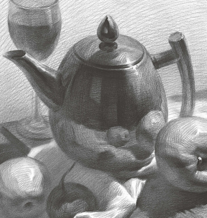 素描静物如何处理画面的黑白灰关系!