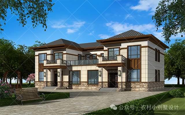 20套新中式二层双拼联排别墅,“兄弟建双拼,隔墙不隔心!”附图 - 知乎