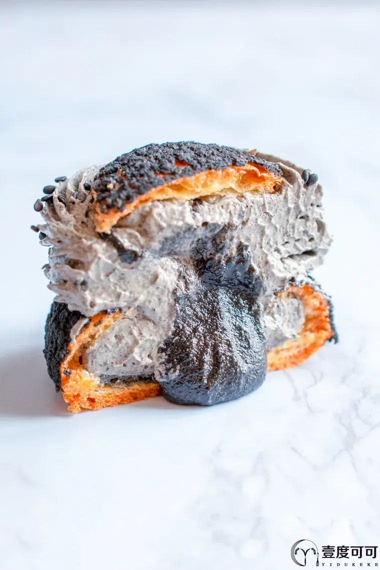 法式糕点的经典之作--choux paris-brest 黑芝麻泡芙.