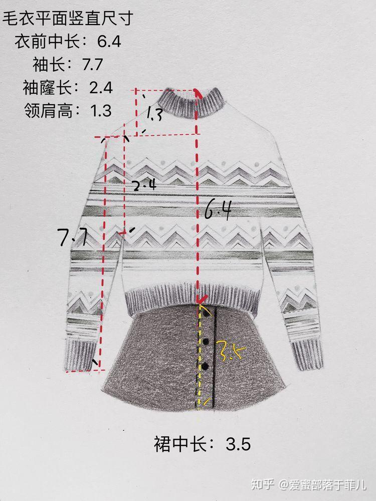 一边学彩铅一边设计服装爱蜜绘画训练营主题课费尔岛毛衣