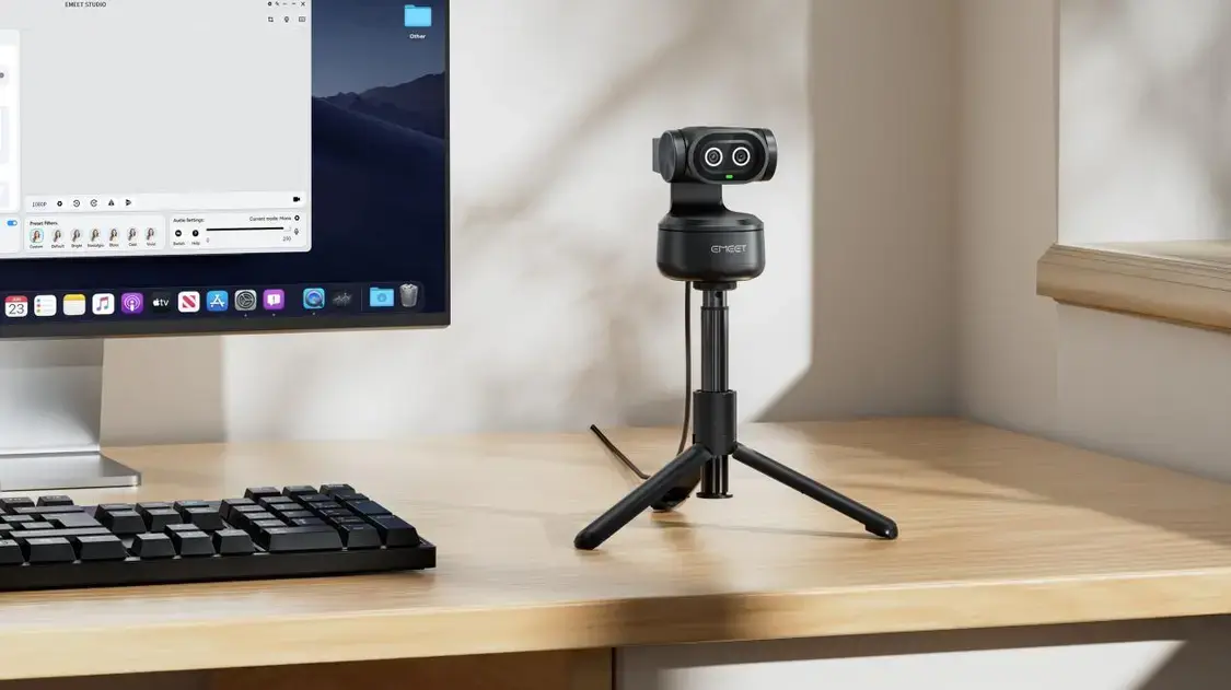 双AI+闪电对焦!EMEET PIXY如何重塑全球AI视频创作生产力工具?