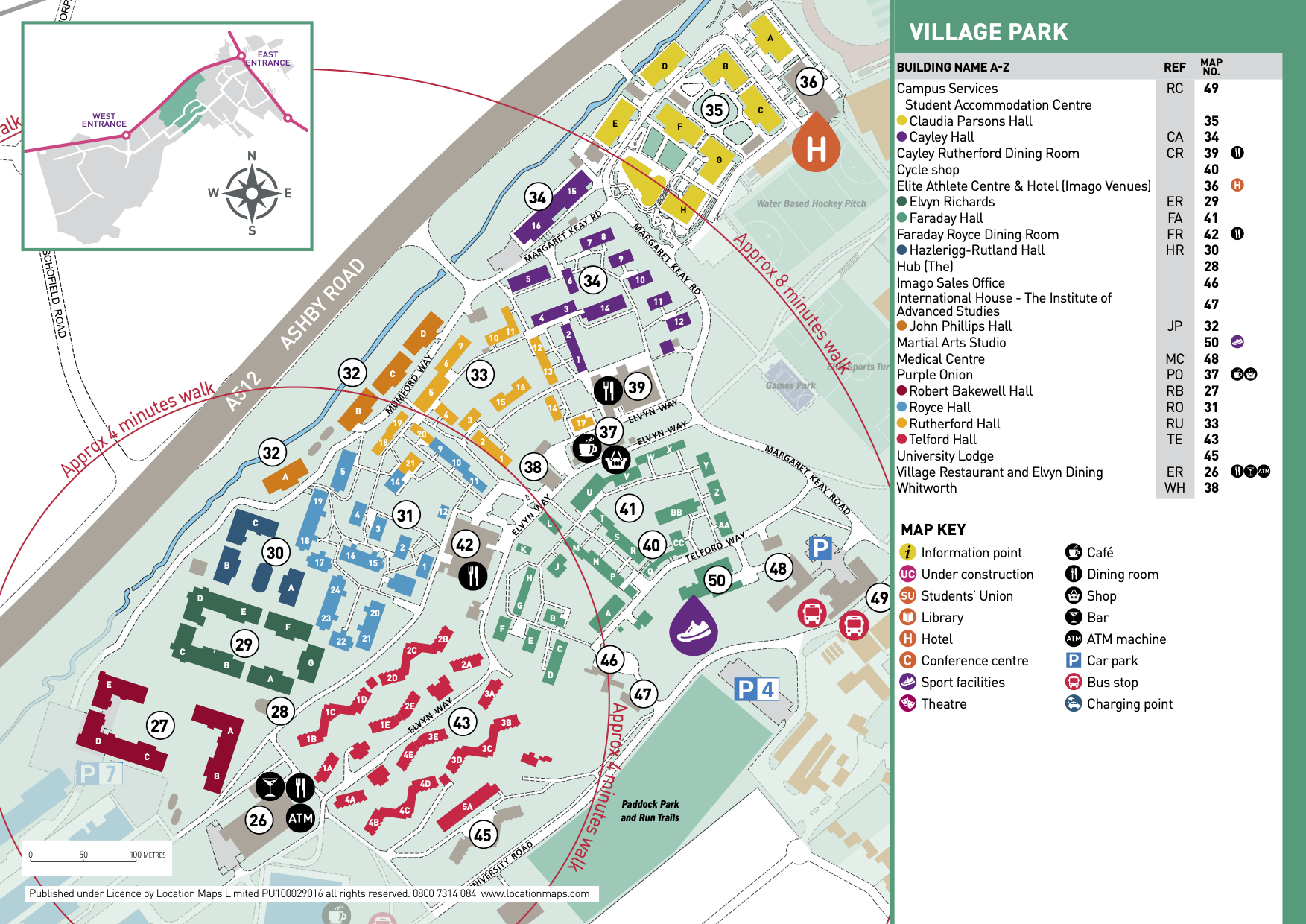 parkscience and enterprise parkcentral parkgeneral拉夫堡大学地图