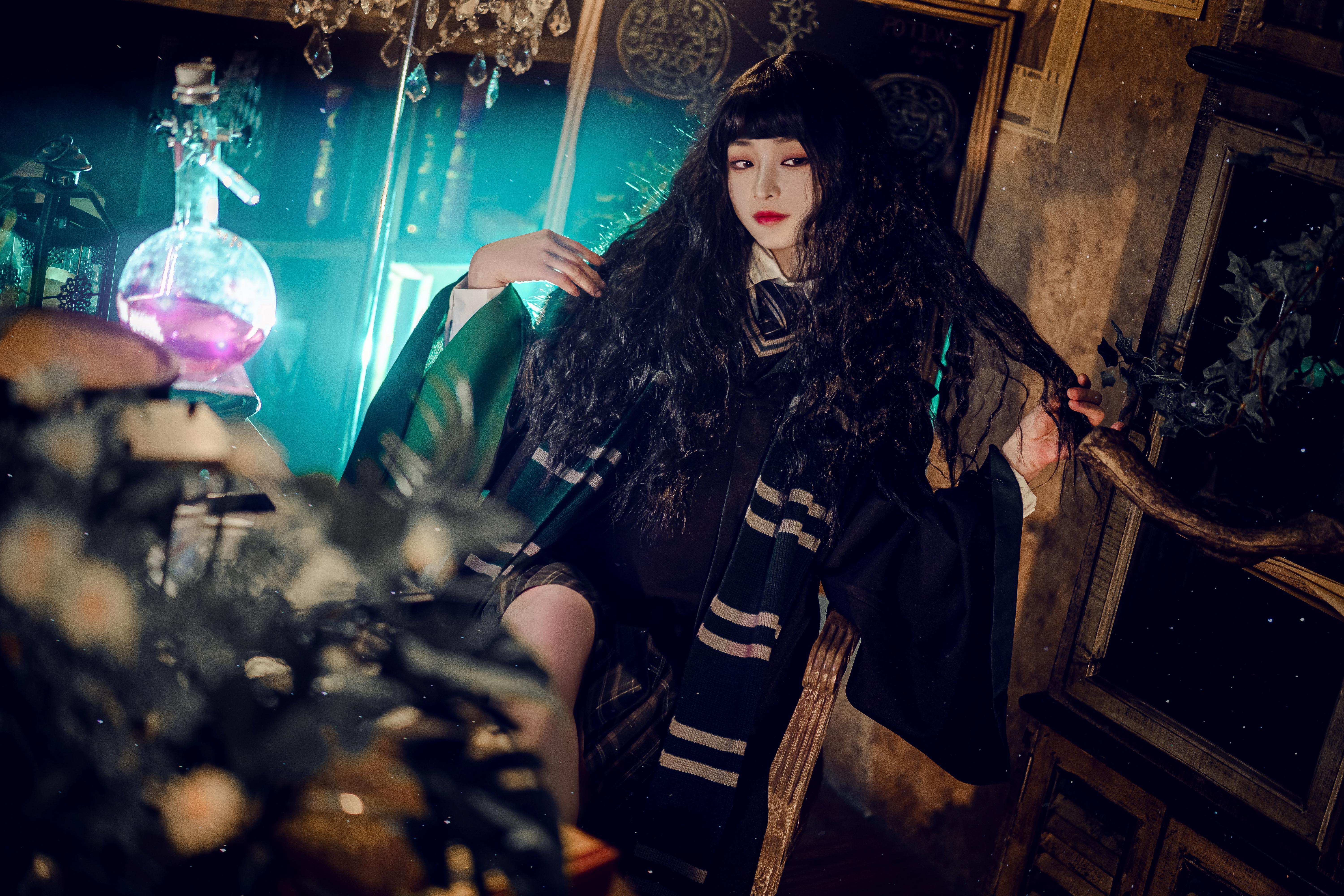 哈利波特魔法觉醒斯莱特林cosplay