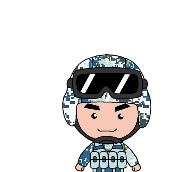 天空萌漫空降兵表情包合集萌萌的小伞兵送给你