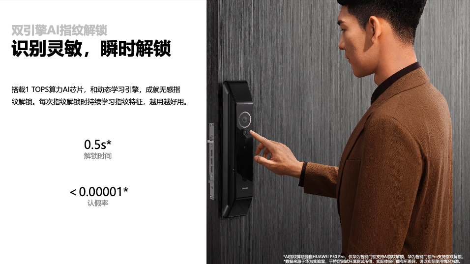 给家里升级门锁?选华为智能门锁,用AI科技守护全家幸福
