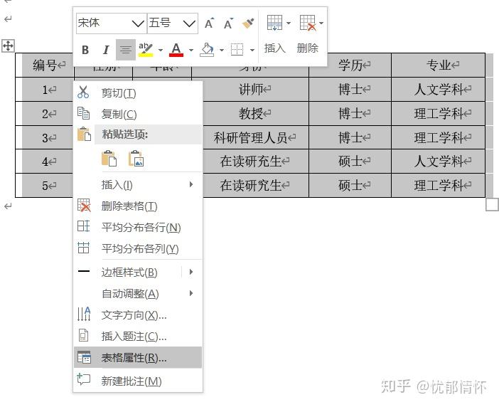毕业论文格式问题之如何制作三线表及续表 - 知乎