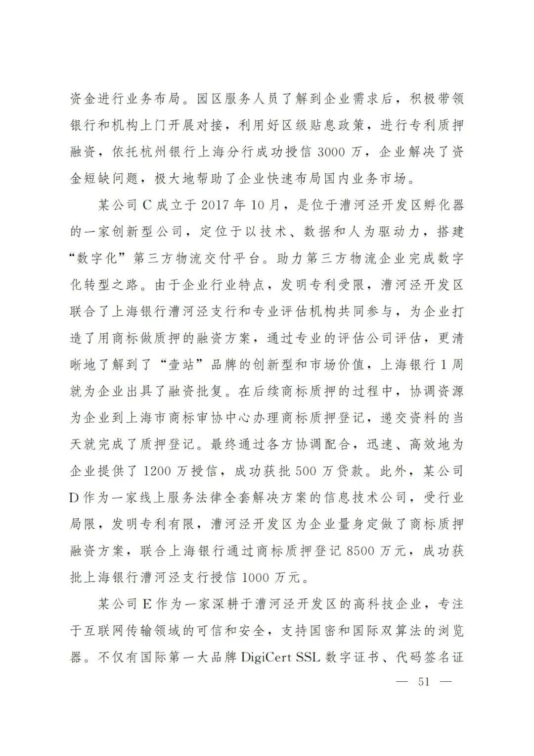 2021年上海知识产权质押融资工作十大典型案例