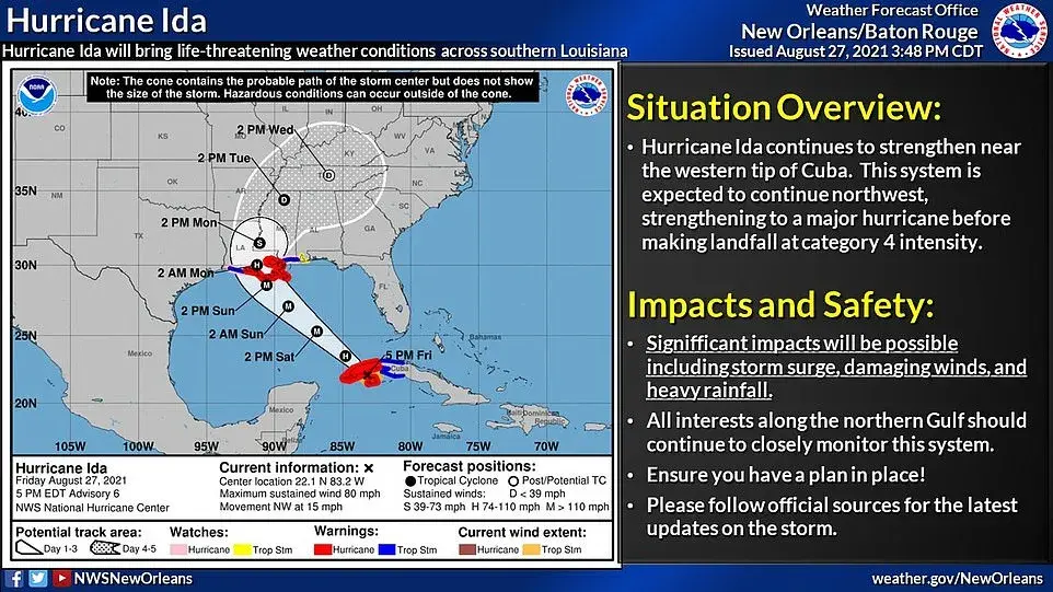超级飓风艾达袭击美国联邦宣布紧急状态新奥尔良成空城