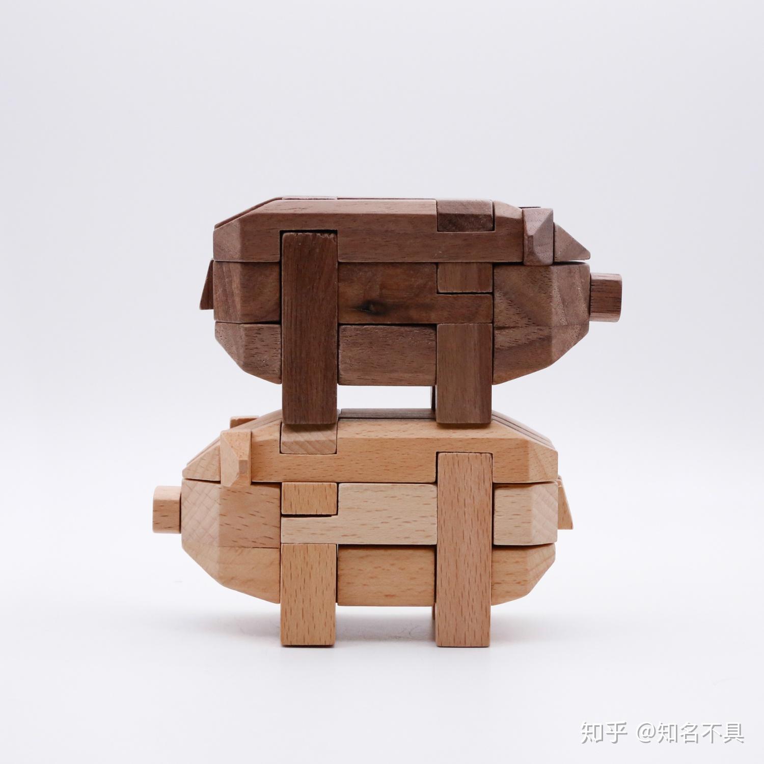 鲁班锁12生肖你想不到的中国传统木质玩具新玩法