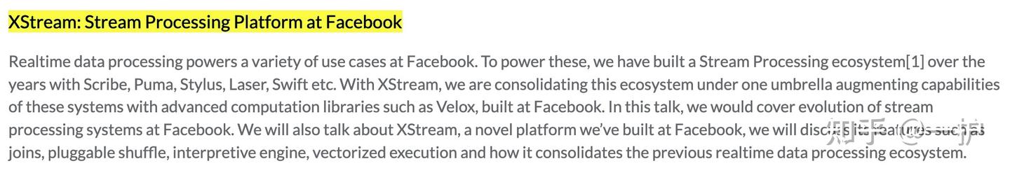 XStream: Stream Processing Platform at Facebook - 知乎