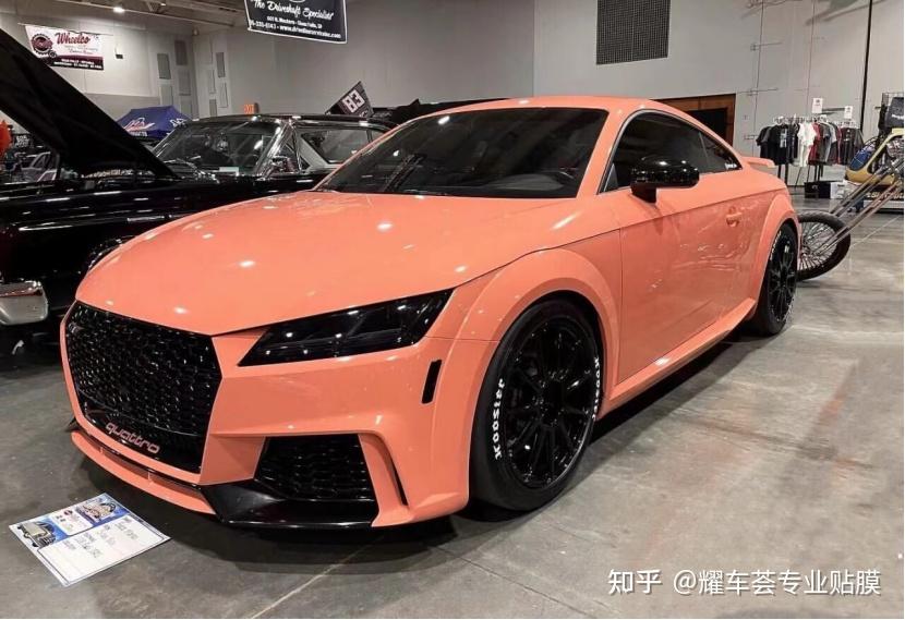 奥迪ttrs改色珊瑚橘可盐可甜