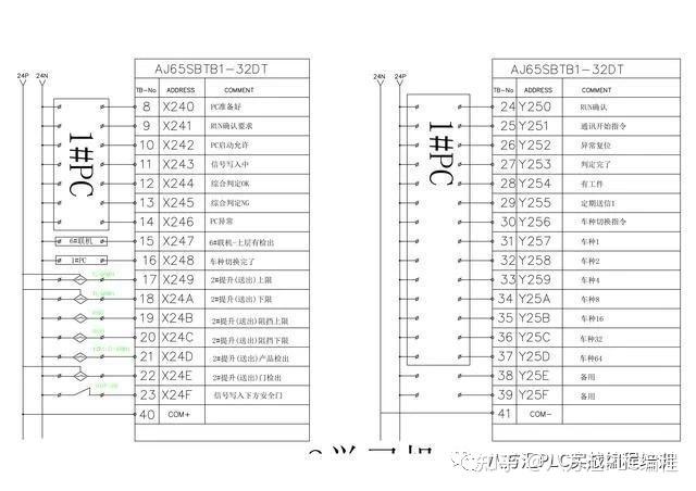 三菱q系列232口针脚6针图片