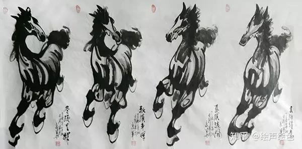 中国著名奔马画家陈日新