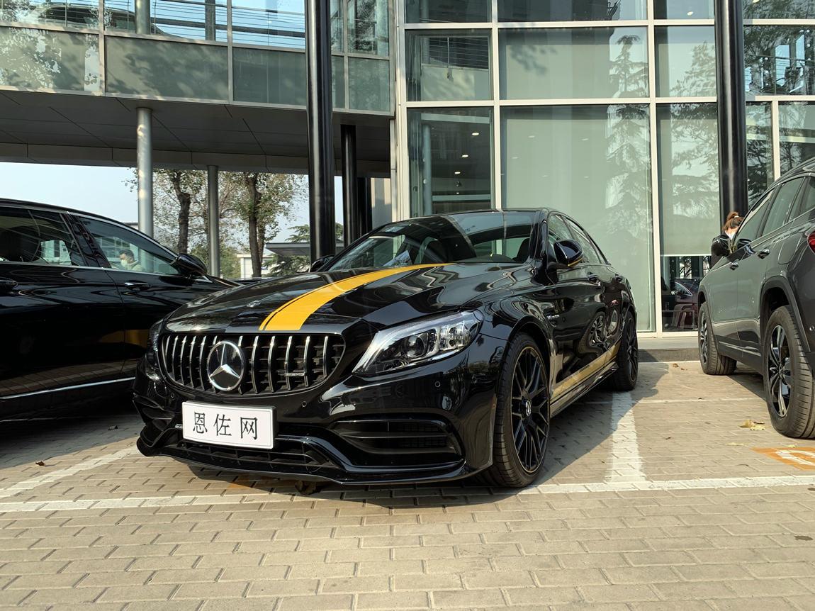 值得收藏的末代v8c63amg暗夜特别版交付昆明客户