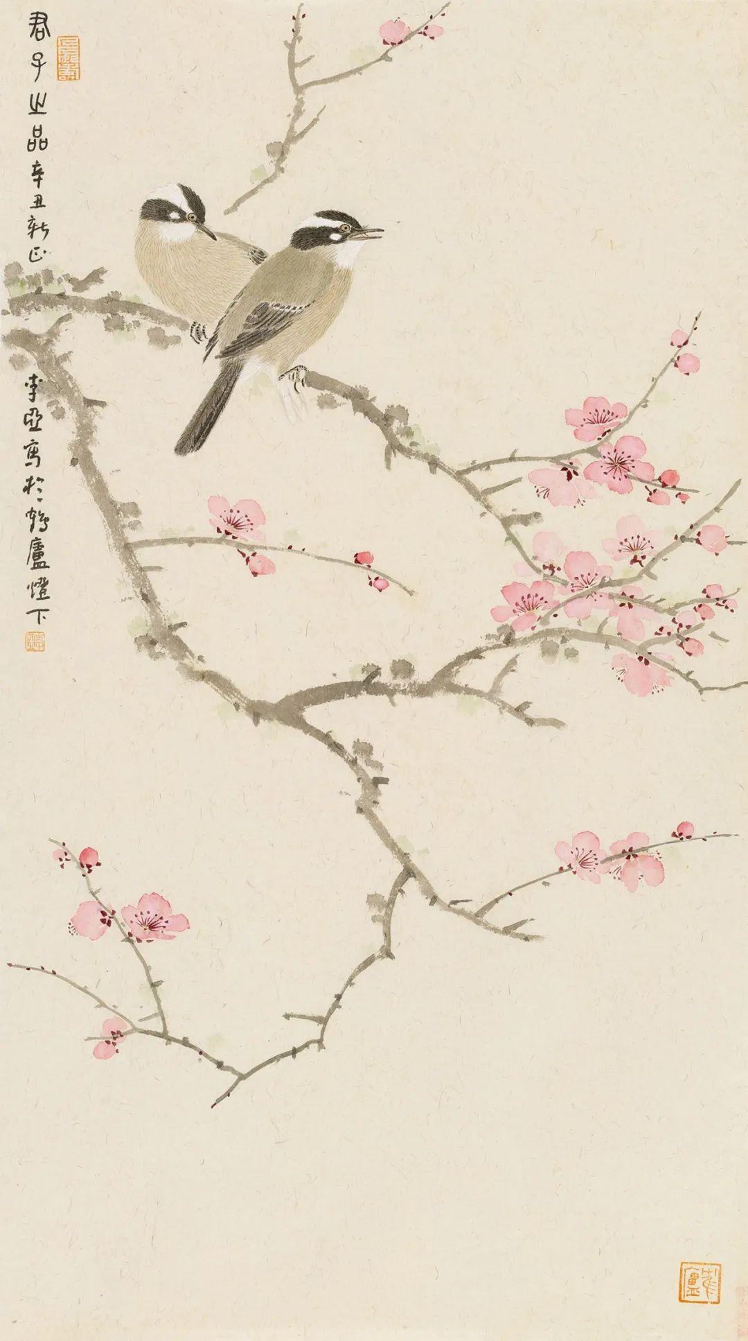 传统派丨李亚：花木相思树，禽鸟折枝图 - 知乎