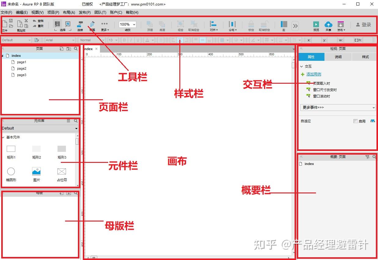 一张图学会AXURE【最快入门教程】 - 知乎