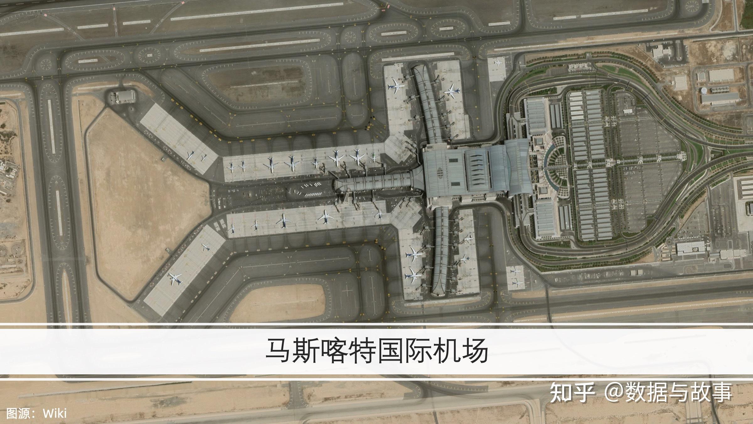 波音747和空客a380等大型飞机的马斯喀特国际机场是其对外客运中心