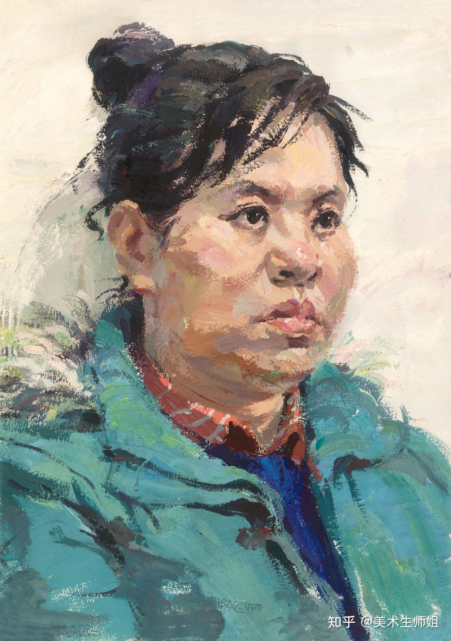 色彩头像范画 - 知乎