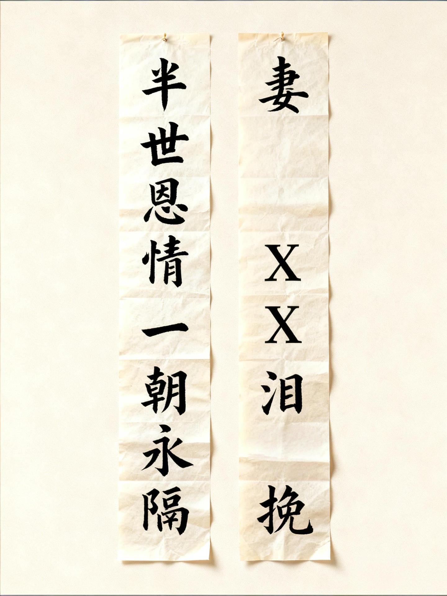 最后一封情书:妻子写给丈夫的花圈挽联,字字泣血 💔 - 知乎