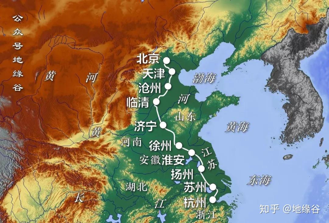 旁邊就是黃渤海古人為何還要開鑿京杭大運河3968字l地緣谷