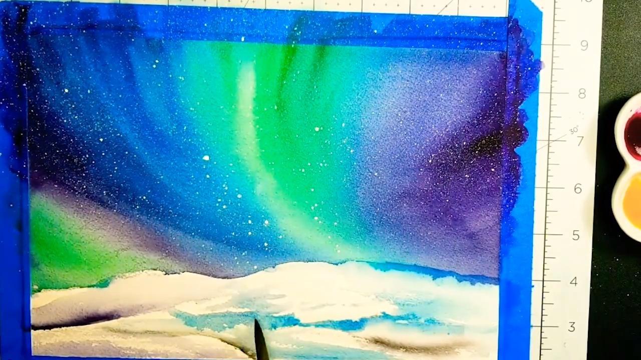 用水彩画一只小松鼠