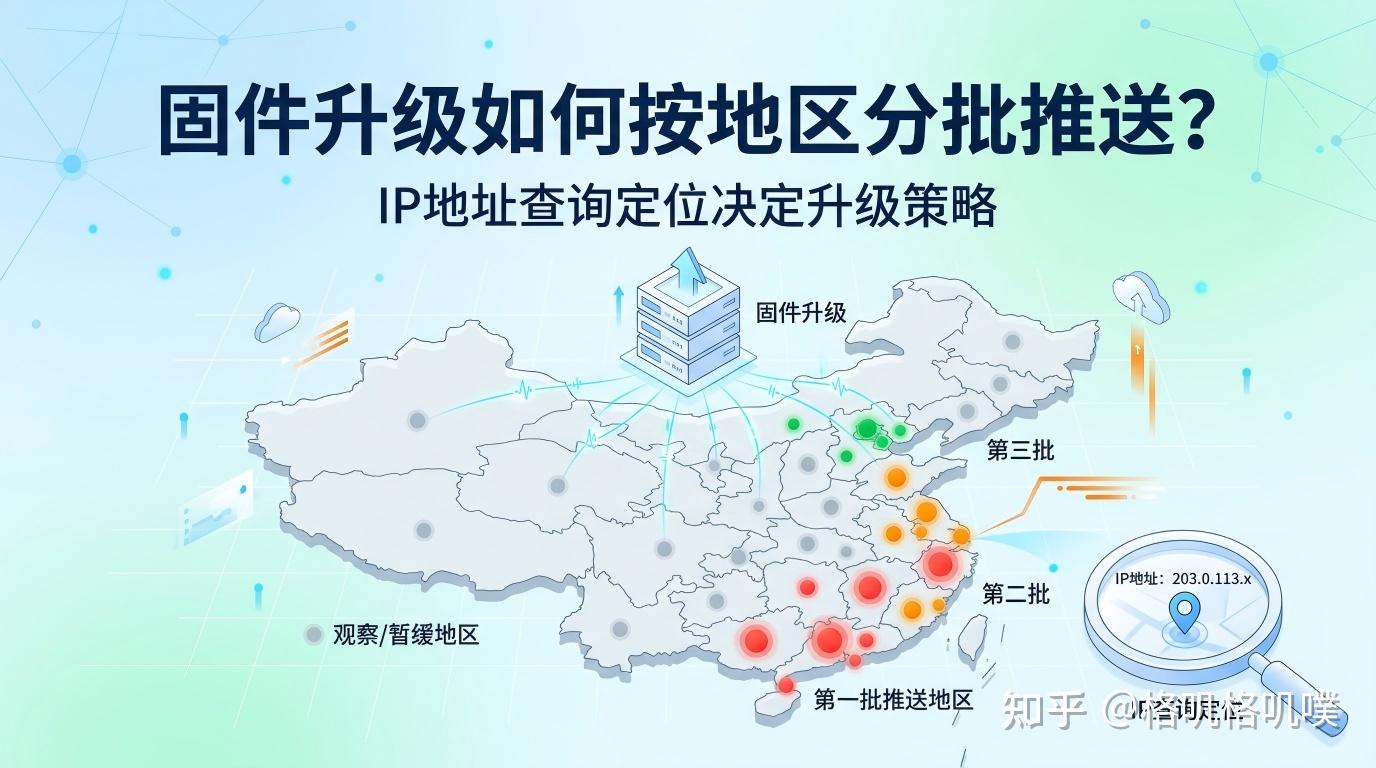 固件升级如何按地区分批推送?IP地址查询定位决定升级策略 - 知乎