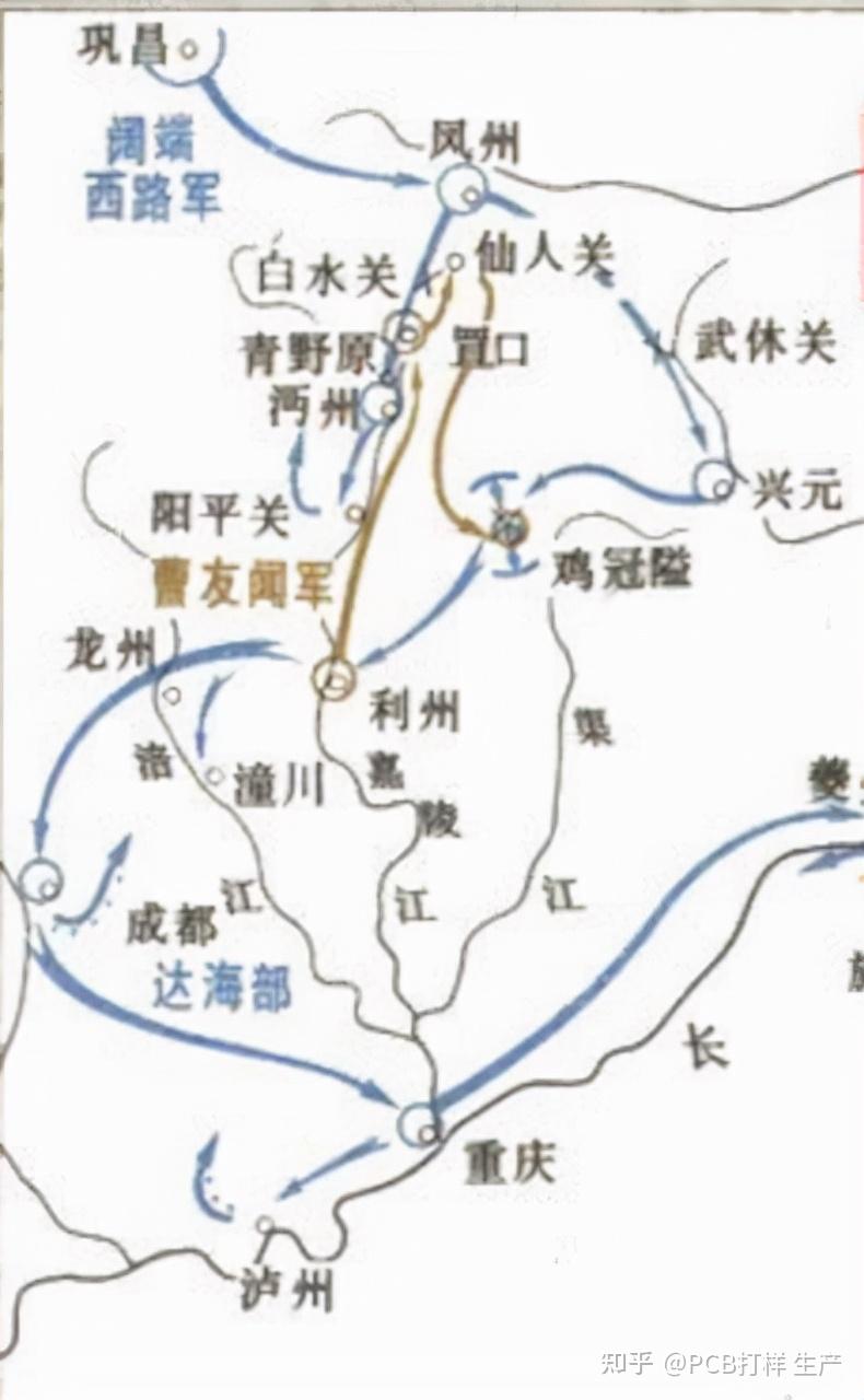 其中,蒙古西路军从陈仓道入蜀,连克仙人关,阳平关与剑门关,占据汉中