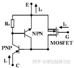 IGBT器件结构的等效电路图