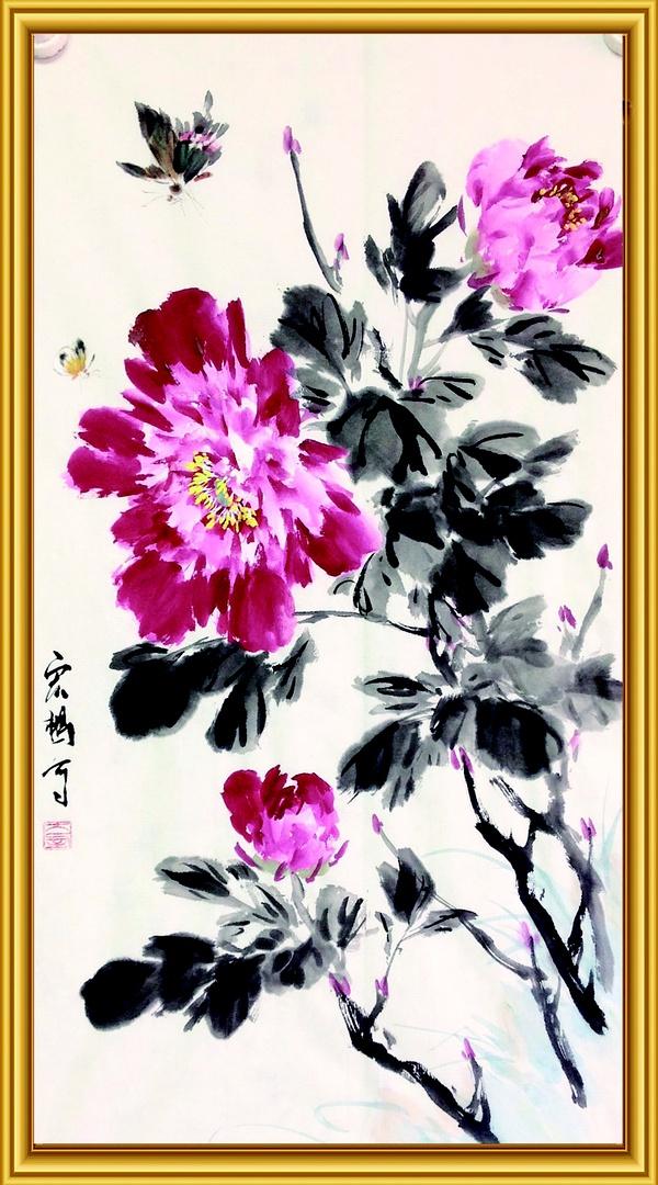 满宏鹏牡丹作品