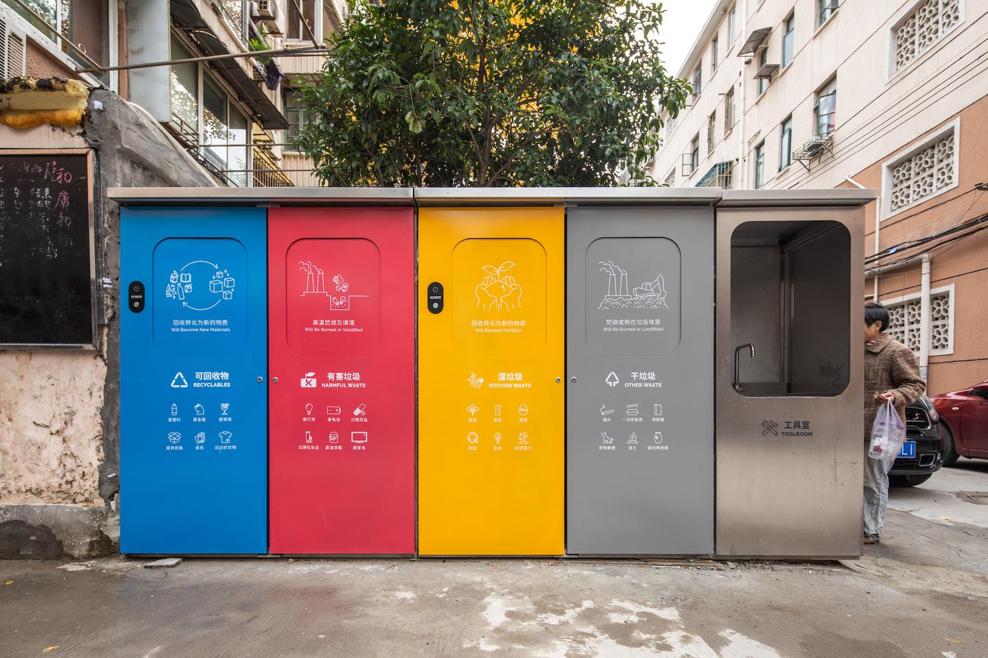 都是设计的错:这个意大利设计师,给中国人做了个分类垃圾厢房设计