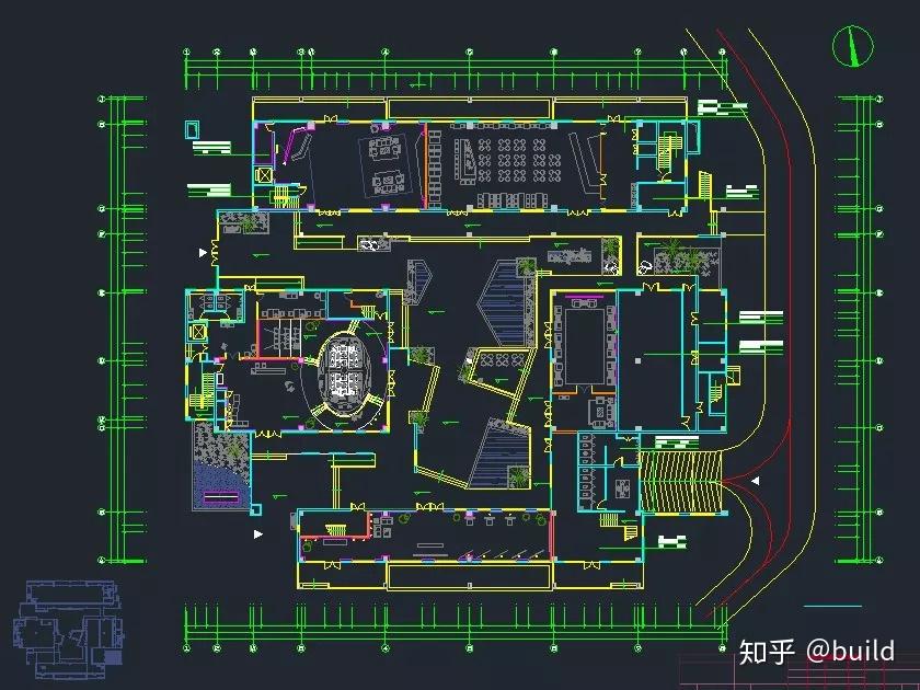 33套室内办公空间效果图及CAD施工图图纸！免费领取！ - 知乎